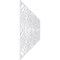 Ekena Millwork Set of Four Panels for 94 1/2"W x 36 1/4"H Edinburg Fretwork Wainscot Wall Paneling WPKP18X01X47EBP - alternate 3